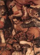 FLORIS, Frans The Fall of the Rebellious Angels (detail) dg painting
